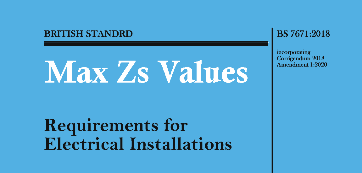 18th Edition Zs Values