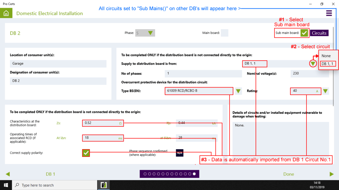 Adding sub main circuits