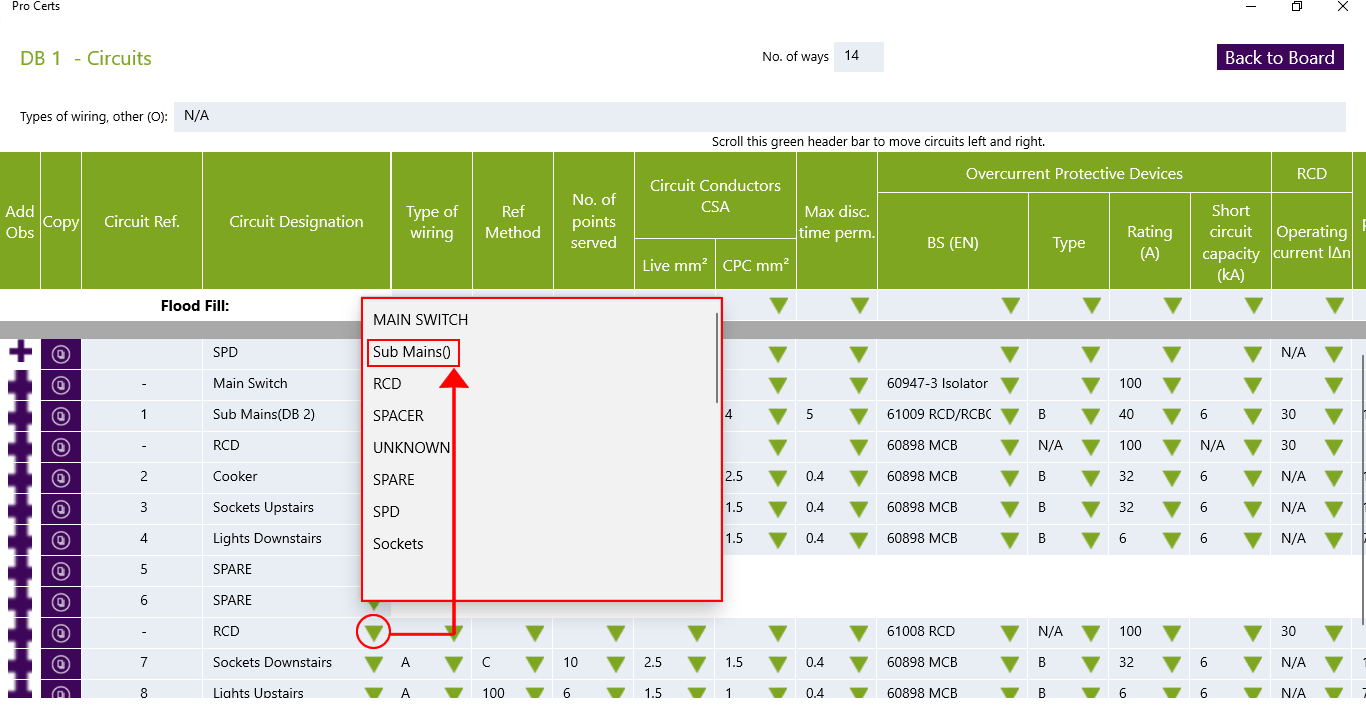 Sub Main Circuits