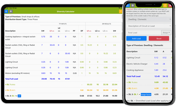 Maximum Demand Calculator App (v1.0.2) - Pro Certs Software