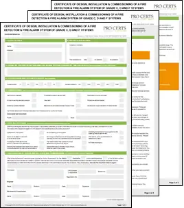 Grade D Fire Alarm Certificate