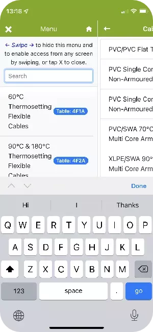 Search Menu Electrical Apps 7671