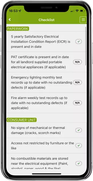 Interim Inspection Checklist