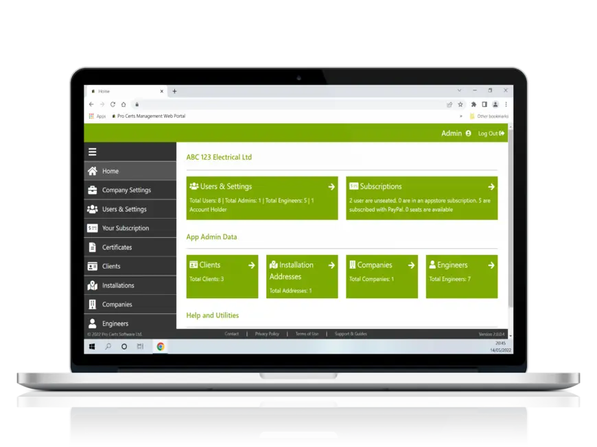 Pro Certs Management Web Portal Management web Portal