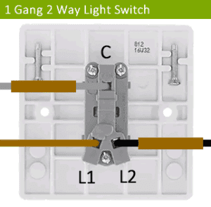 2 way light switch connections