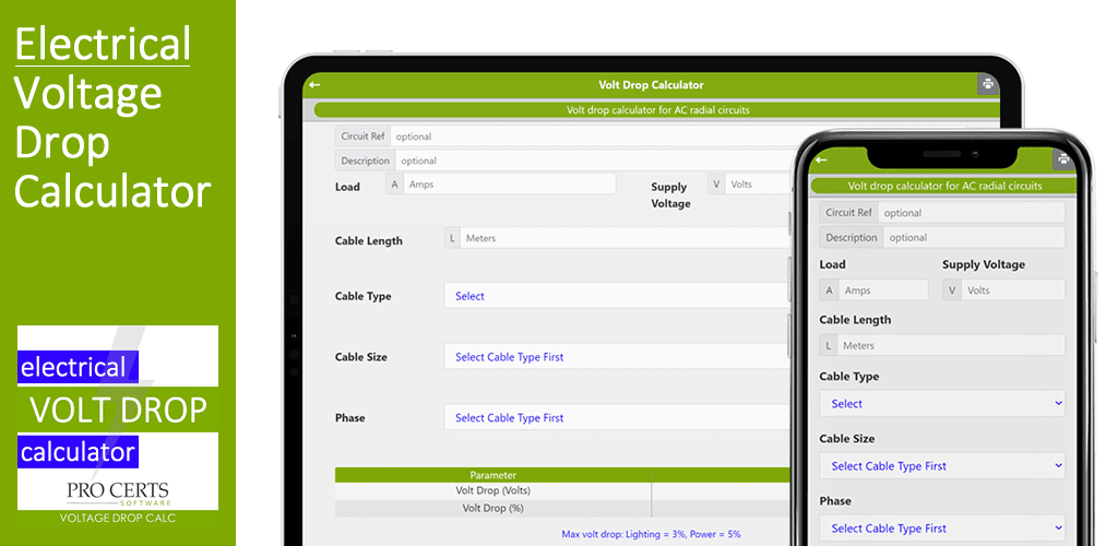 Voltage Drop Calculator Voltage Drop Calculator