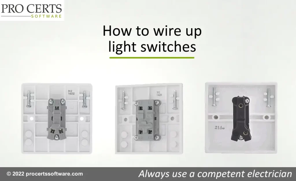 How to wire up light switches