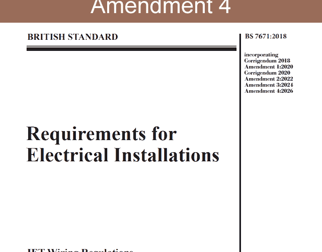 BS7671 Amendment 4