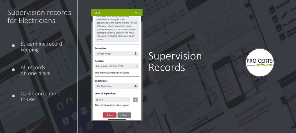 Supervision Records