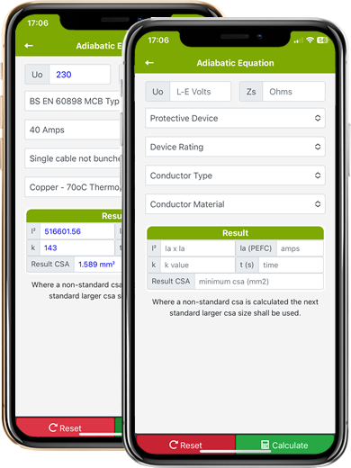 adiabatic calculator