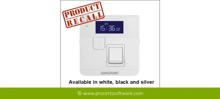 Time clock spur safety recall