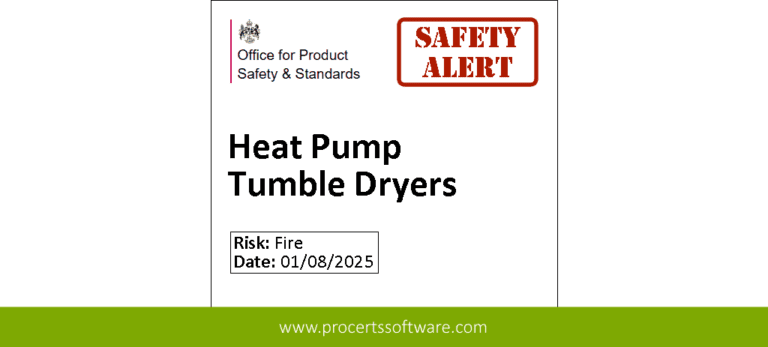 Tumble Dryer Safety Recall