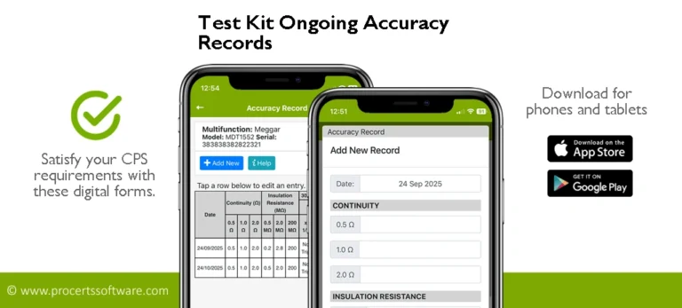 Test Kit Ongoing Accuracy Records