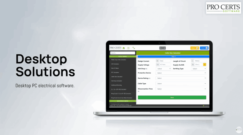 Online electrical software