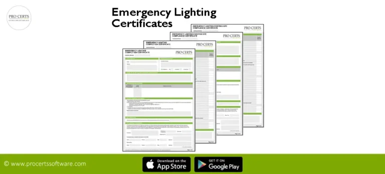 Emergency Lighting Certificates